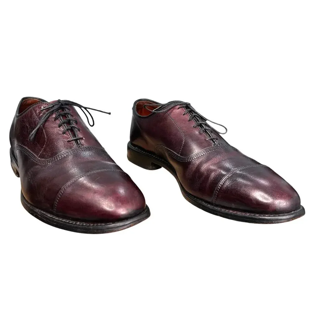 Allen Edmonds Men’s Park Avenue Burgundy Leather Oxford Size US 9 D